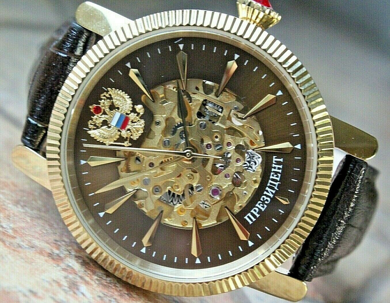 Russian President 4506150 Mechanical Automatic Men's Wrist Watch Poljot