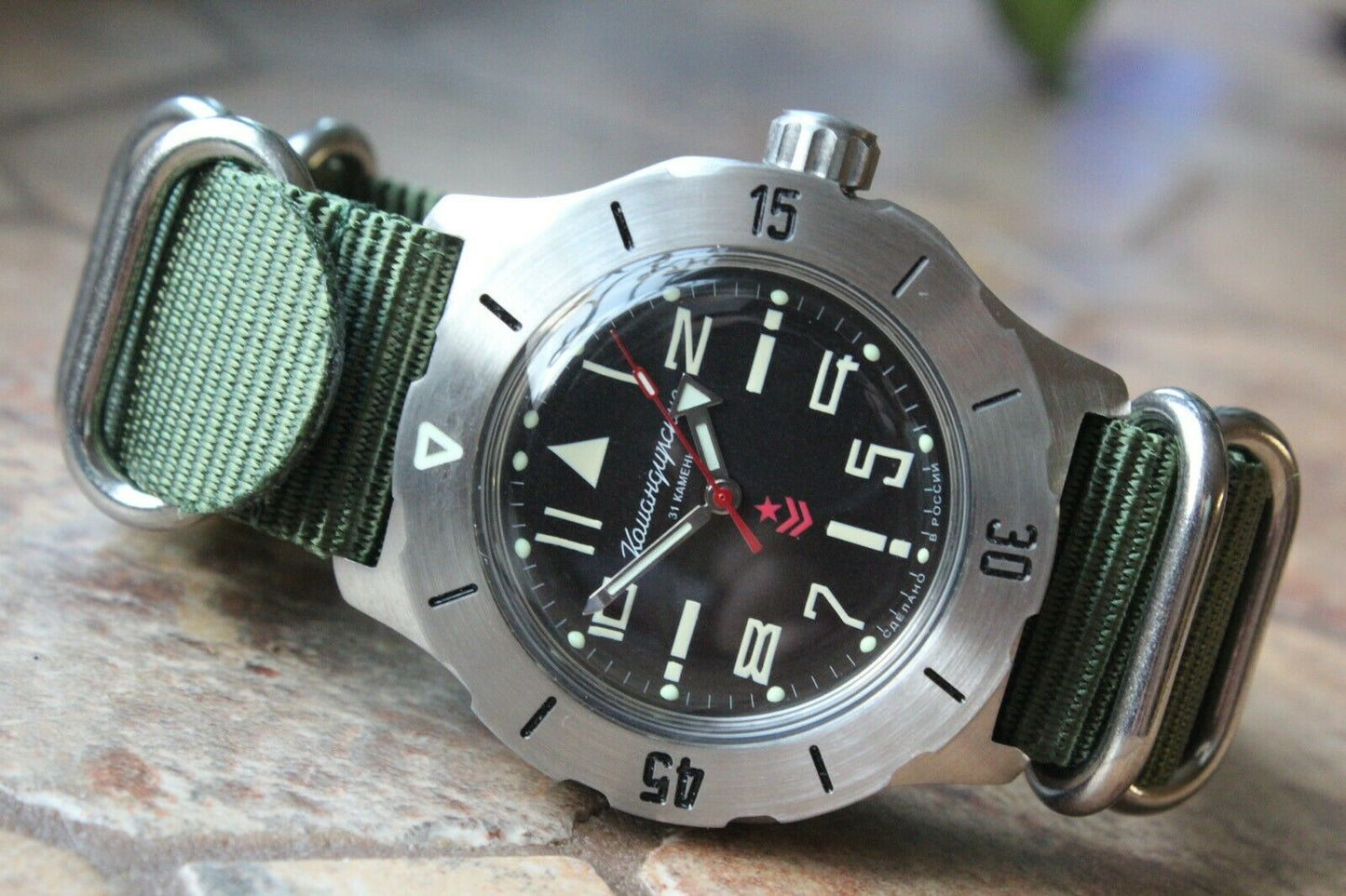 Vostok Komandirsky Mechanical Automatic Wrist Watch K-35 350747
