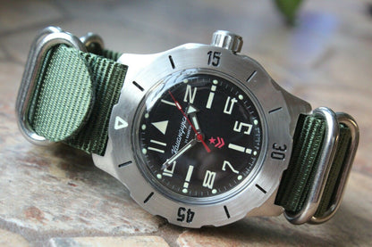 Vostok Komandirsky Mechanical Automatic Wrist Watch K-35 350747