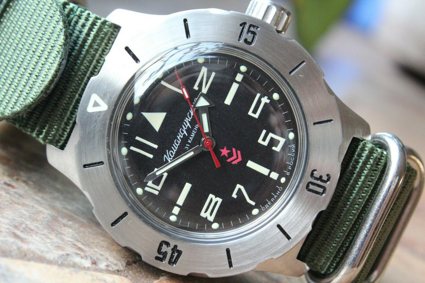 Vostok Komandirsky Mechanical Automatic Wrist Watch K-35 350747