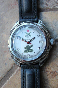 Vostok Komandirsky Military Wrist Watch # 211275 NEW