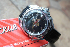 Vostok Komandirsky Russian Military Wrist Watch # 211627 NEW