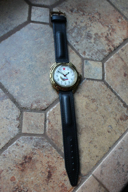 Vostok Komandirsky Russian Military Wrist Watch # 219277 NEW