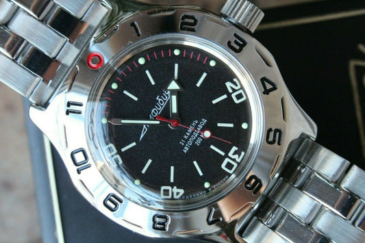 Russian Mechanical Automatic Wrist Watch VOSTOK AMPHIBIAN DIVER 100820
