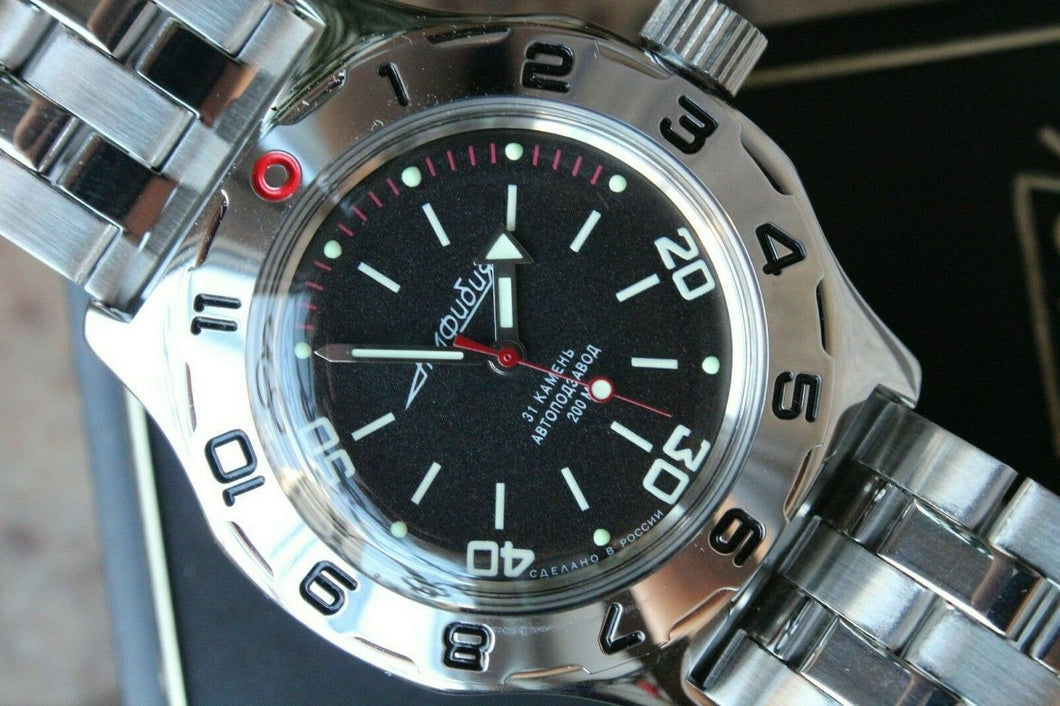 Russian Mechanical Automatic Wrist Watch VOSTOK AMPHIBIAN DIVER 100820