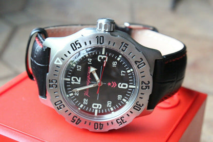Vostok Komandirsky Mechanical Automatic Wrist Watch 24 Hour K-35 350515