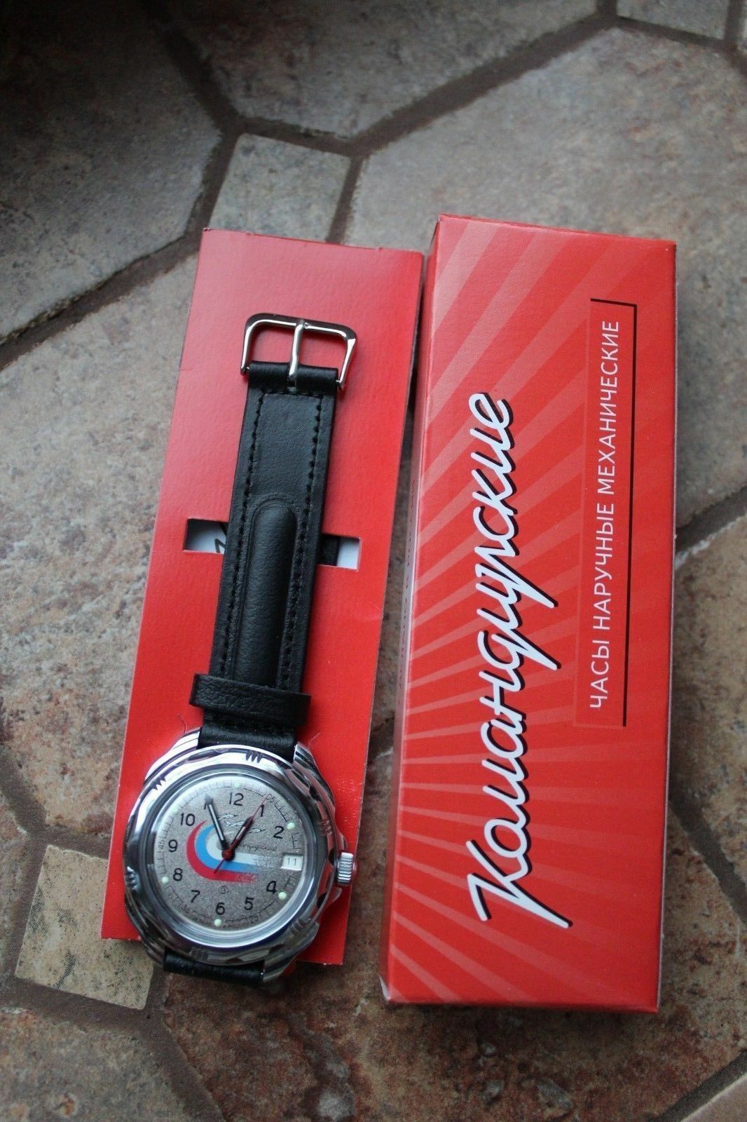 Vostok Komandirsky Russian Military Wrist Watch # 211562 NEW