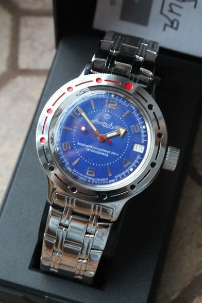Voostok Amphibian Mechanical Automatic Wrist Watch Diver 420007