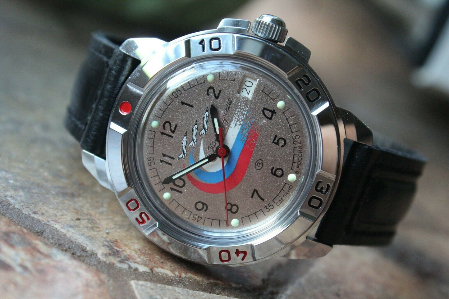 Vostok Komandirsky Military Wrist Watch # 431562 NEW