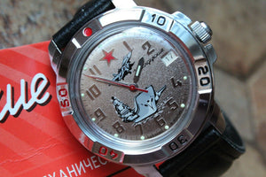 Vostok Komandirsky Military Wrist Watch # 431402 NEW
