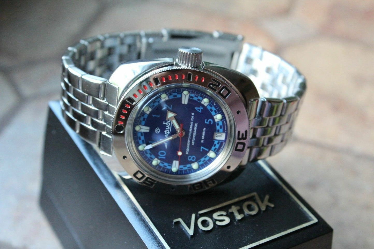 Russian Mechanical Automatic Wrist Watch VOSTOK AMPHIBIAN DIVER 710440