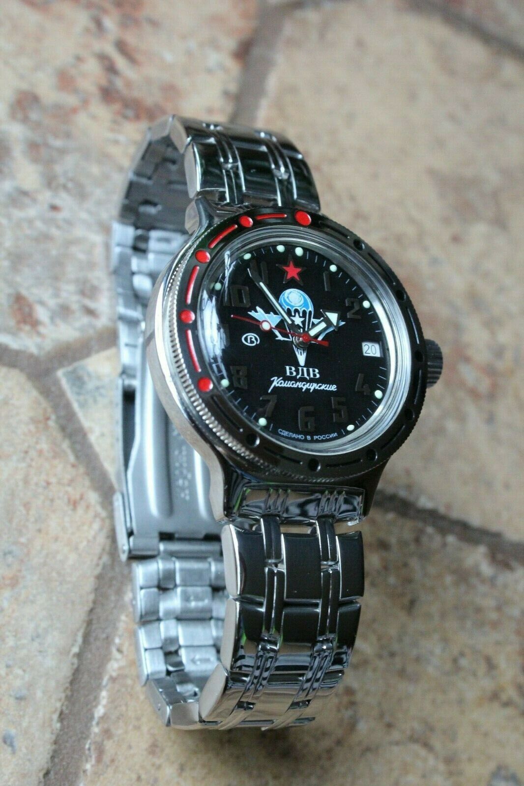 Vostok Amphibian Mechanical Automatic Wrist Watch Diver 420288