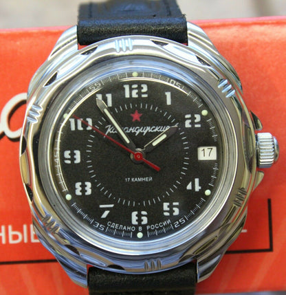 Vostok Komandirsky 211186 Classic Russian Mechanical Military Wrist Watch