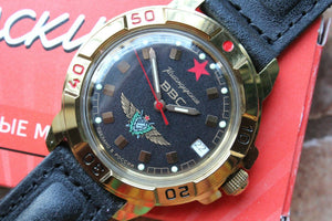 Vostok Komandirsky Military Wrist Watch # 439313 NEW