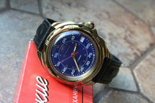 Load image into Gallery viewer, Vostok Komandirskie 219181 Mechanical Russian wrist watch Blue Dial

