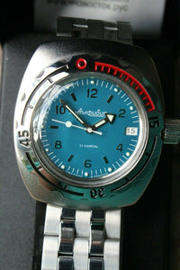 Russian Mechanical Automatic Wrist Watch VOSTOK AMPHIBIAN DIVER Custom 090367