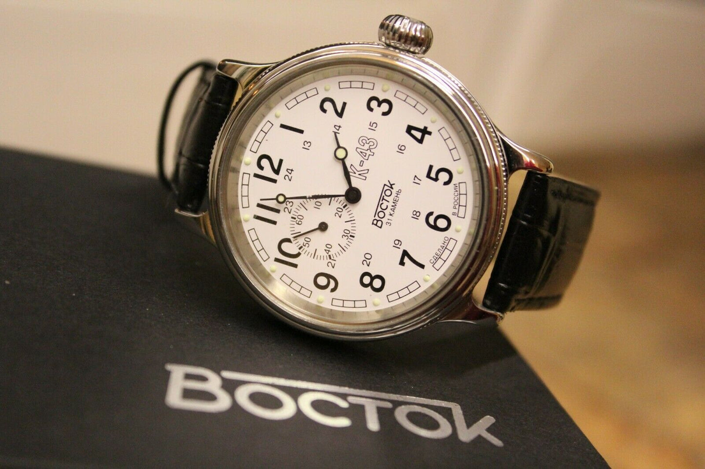 Vostok Komandirsky Classic Retro Auto Russian K-43 Retro wristwatches 540932 New