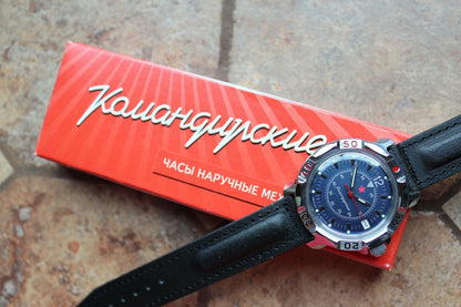 Vostok Komandirskie Mechanical Military Russian wrist watch Star 811398