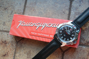 Vostok Komandirsky Military Wrist Watch # 431306 NEW