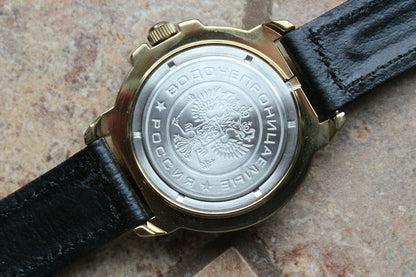 Vostok Komandirsky Military Wrist Watch # 439451 NEW