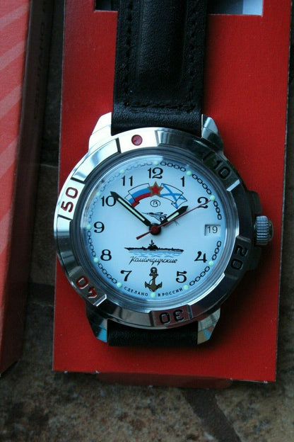 Vostok Komandirsky Military Wrist Watch # 431241 NEW