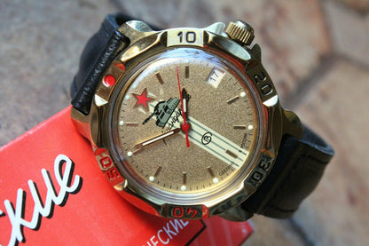 Vostok Komandirsky 819072 Russian Mechanical Military Wrist Watch Tank