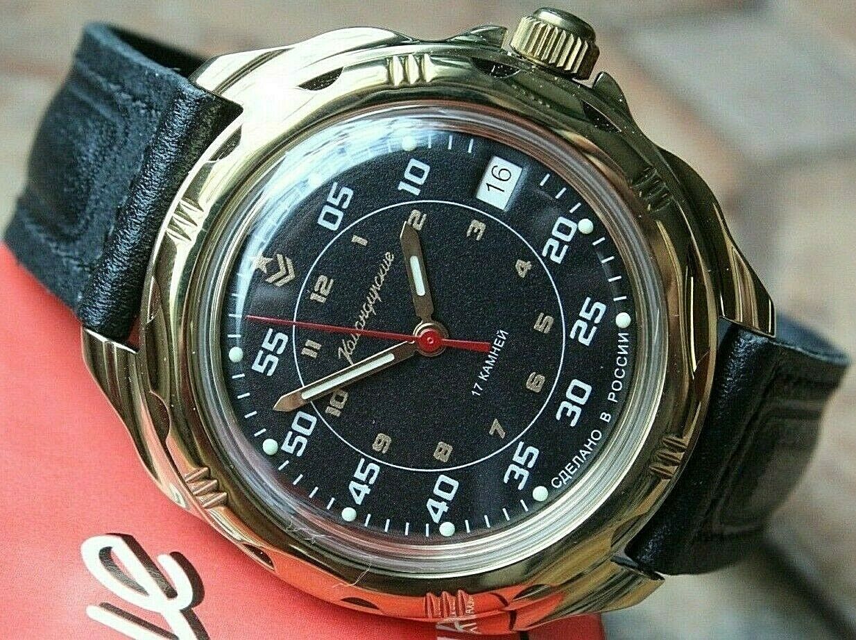 Vostok Komandirskie Mechanical Hand Winding Russian Wrist Watch 219179