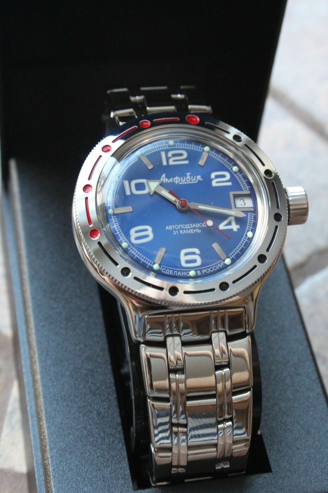 Russian Mechanical Automatic Wrist Watch VOSTOK AMPHIBIAN DIVER 420432