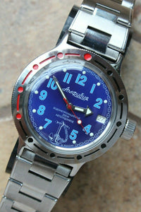 Russian Mechanical Automatic Wrist Watch VOSTOK AMPHIBIAN DIVER 420382