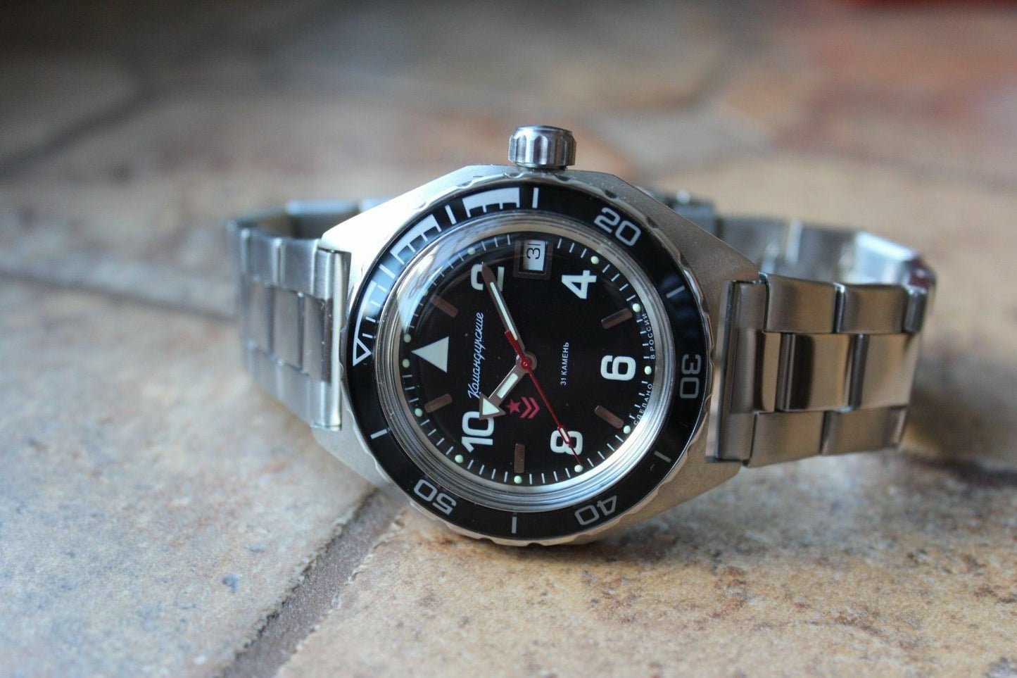 Vostok Komandirskie Automatic Russian wrist watch 650536