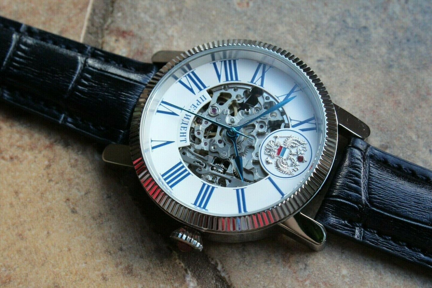 Russian President 4500160 Mechanical Automatic Men's Wrist Watch Poljot