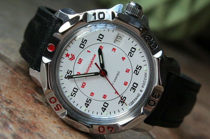 Vostok Komandirsky Russian Mechanical Military Wrist Watch Red Star 811171