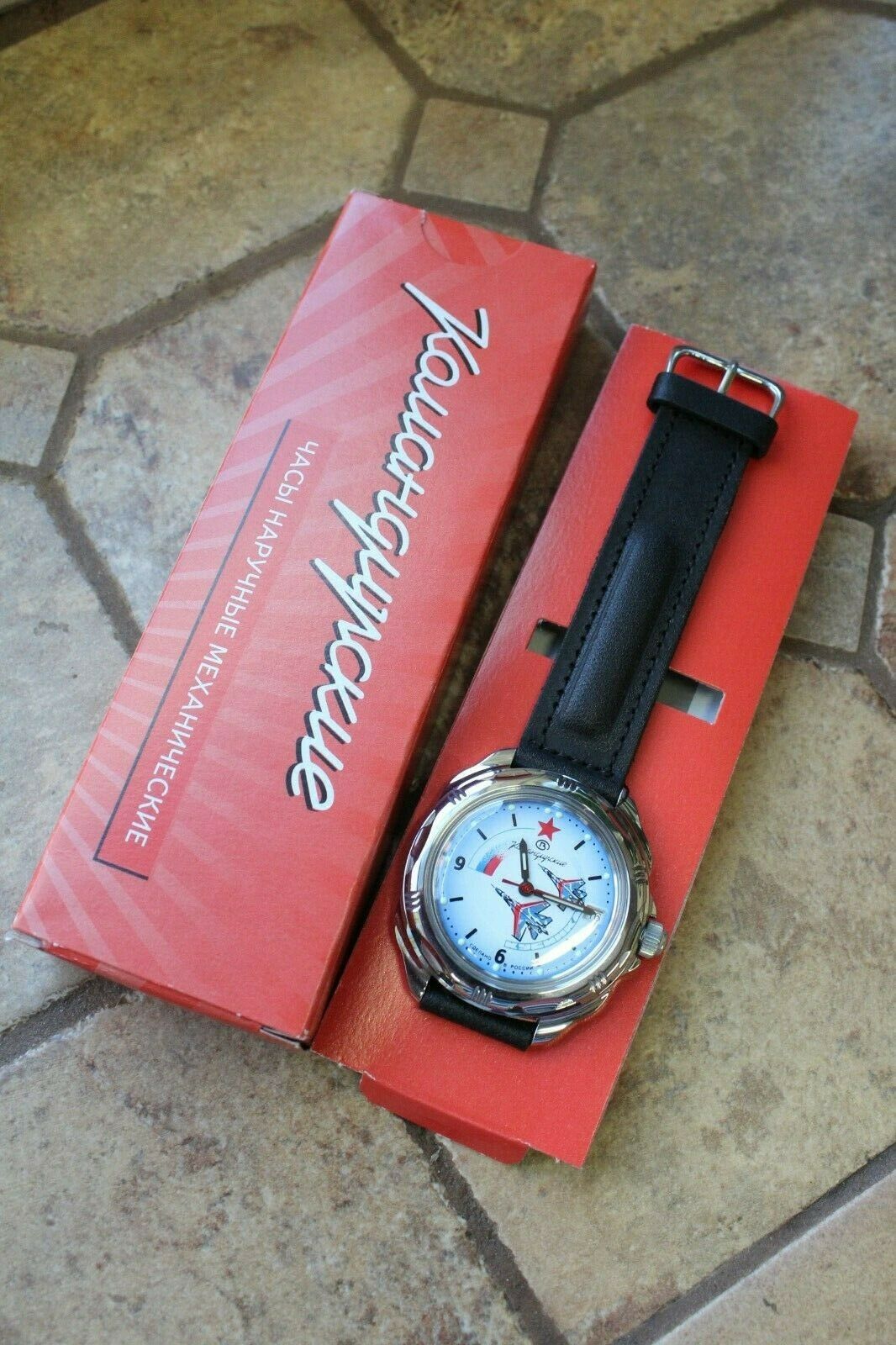 Vostok Russian 211066 Mechanical Komandirsky Military Wrist Watch Air Force
