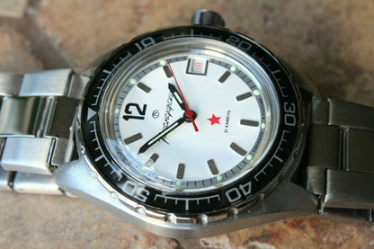 Vostok Komandirsky Auto Russian Military Wrist Watch # 020739 NEW
