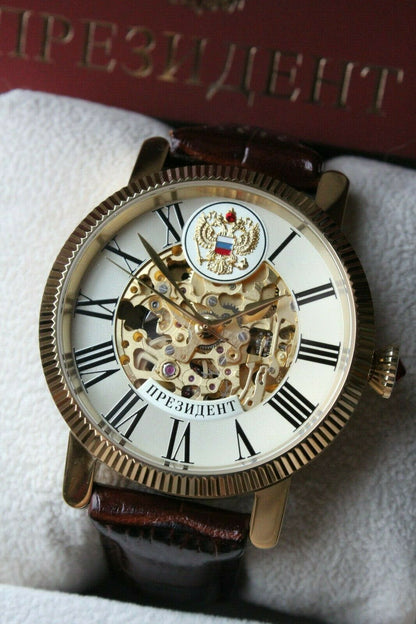 Russian President 4506160 Mechanical Automatic Men's Wrist Watch Poljot