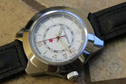 Vostok Komandirsky Auto Russian Military Wrist Watch # 641686 NEW