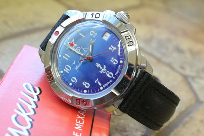 Vostok Komandirsky Military Wrist Watch # 431289 NEW