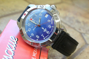 Vostok Komandirsky Military Wrist Watch # 431289 NEW