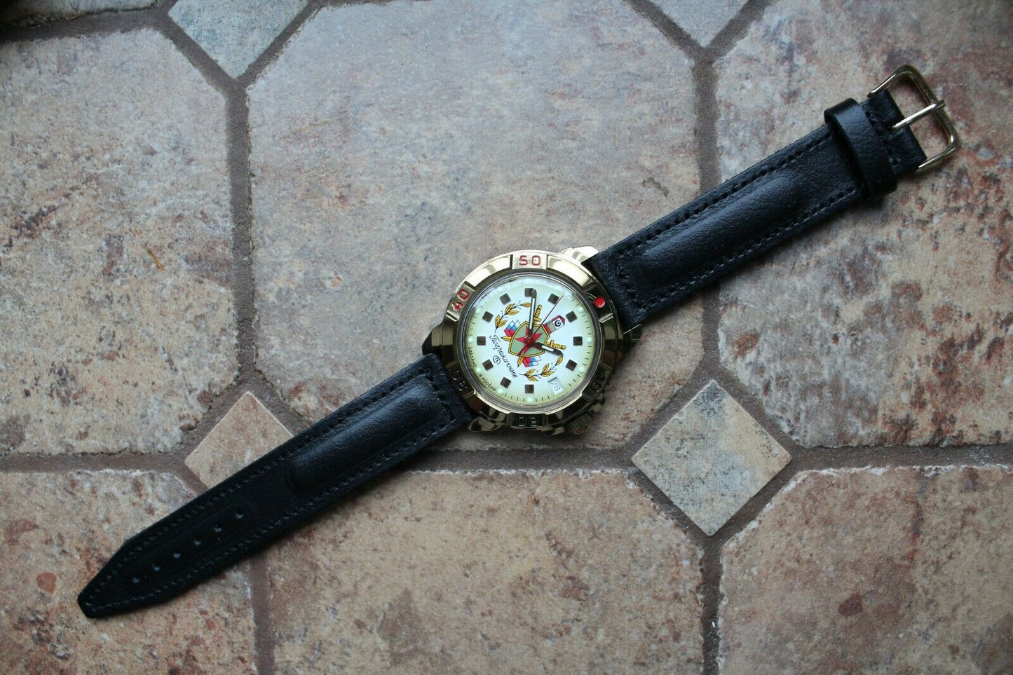 Vostok Komandirsky Military Wrist Watch # 439553 NEW