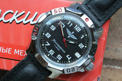 Vostok Komandirsky 811941 Russian Mechanical Military Wrist Watch Eagle