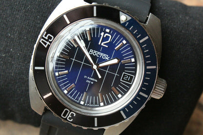 Vostok Amphibian Classic Russian Machanical Auto Diver Men's wrist watch 170865