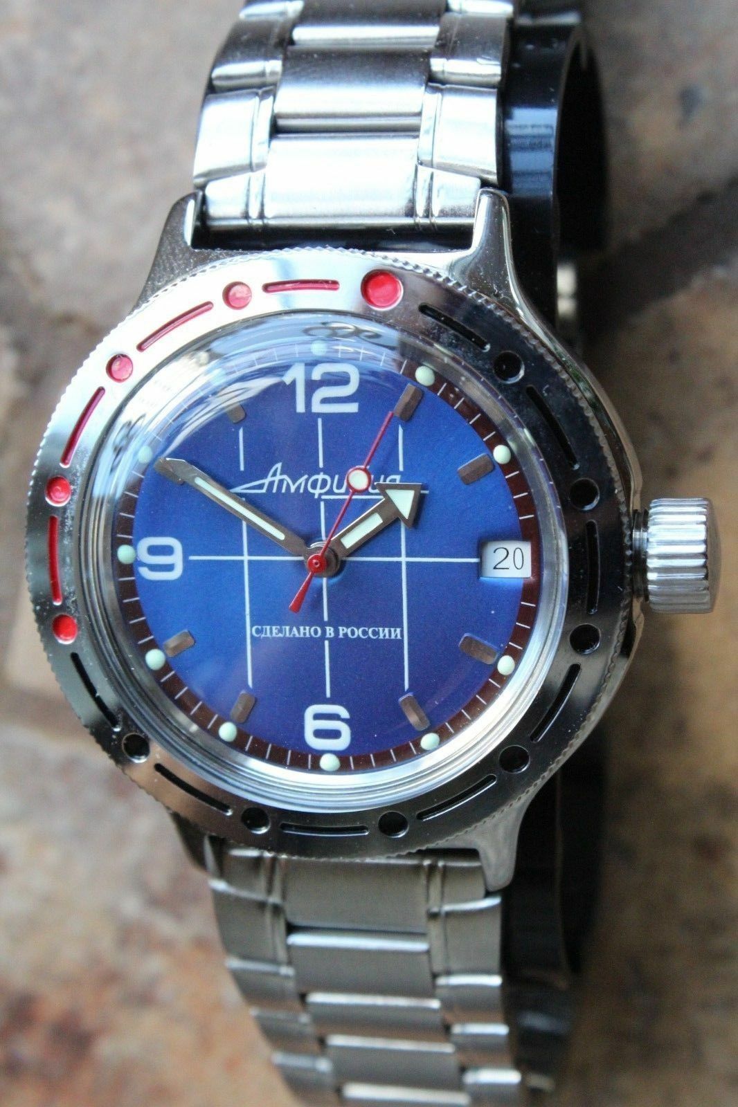 Russian Mechanical Automatic Wrist Watch VOSTOK AMPHIBIAN DIVER 420331