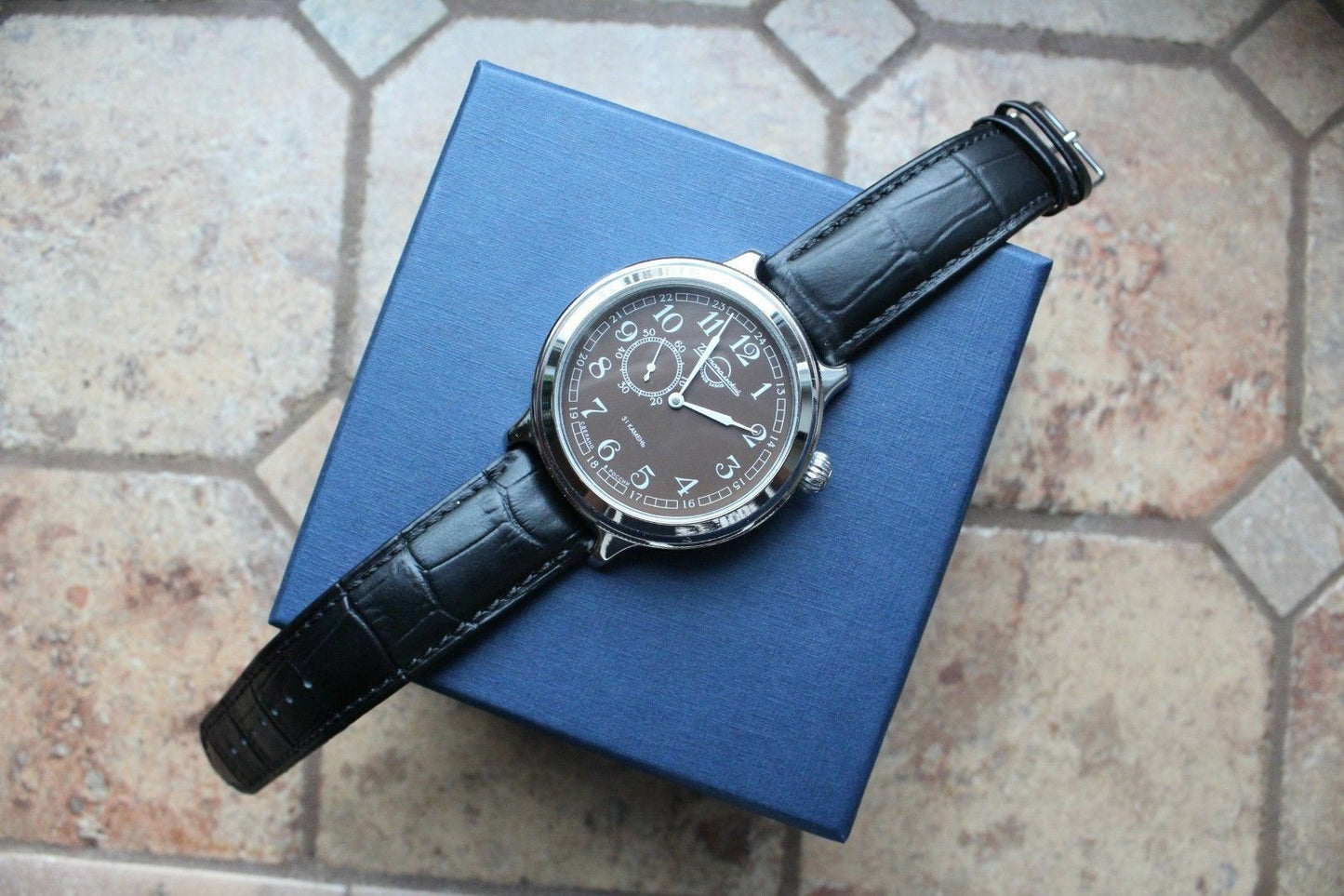 Vostok Komandirsky Auto Russian K-43 Retro wristwatches # 550934 New