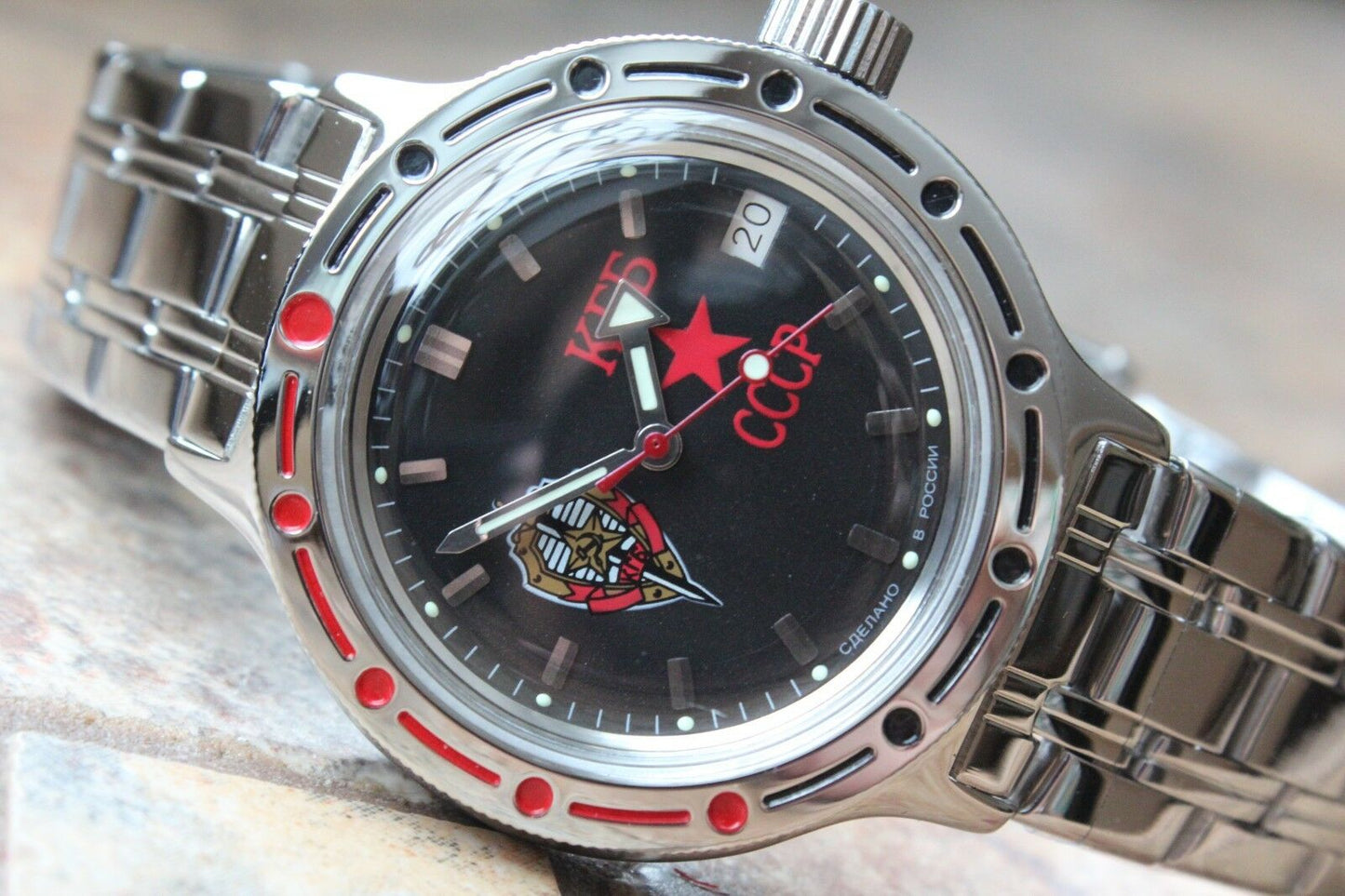 Vostok Amphibian Mechanical Russian wrist watch 420457