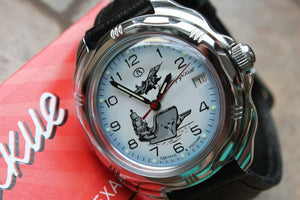 Vostok Komandirsky Russian Military Wrist Watch # 211982 NEW