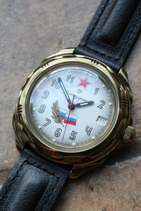 Vostok Komandirsky Russian Military Wrist Watch # 219277 NEW