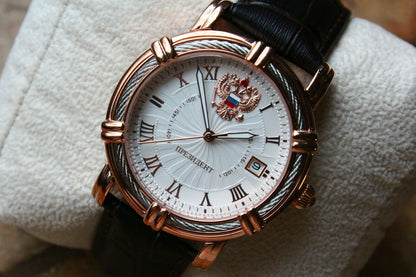 Russian President 4459471 Mechanical Automatic Men's Wrist Watch Poljot