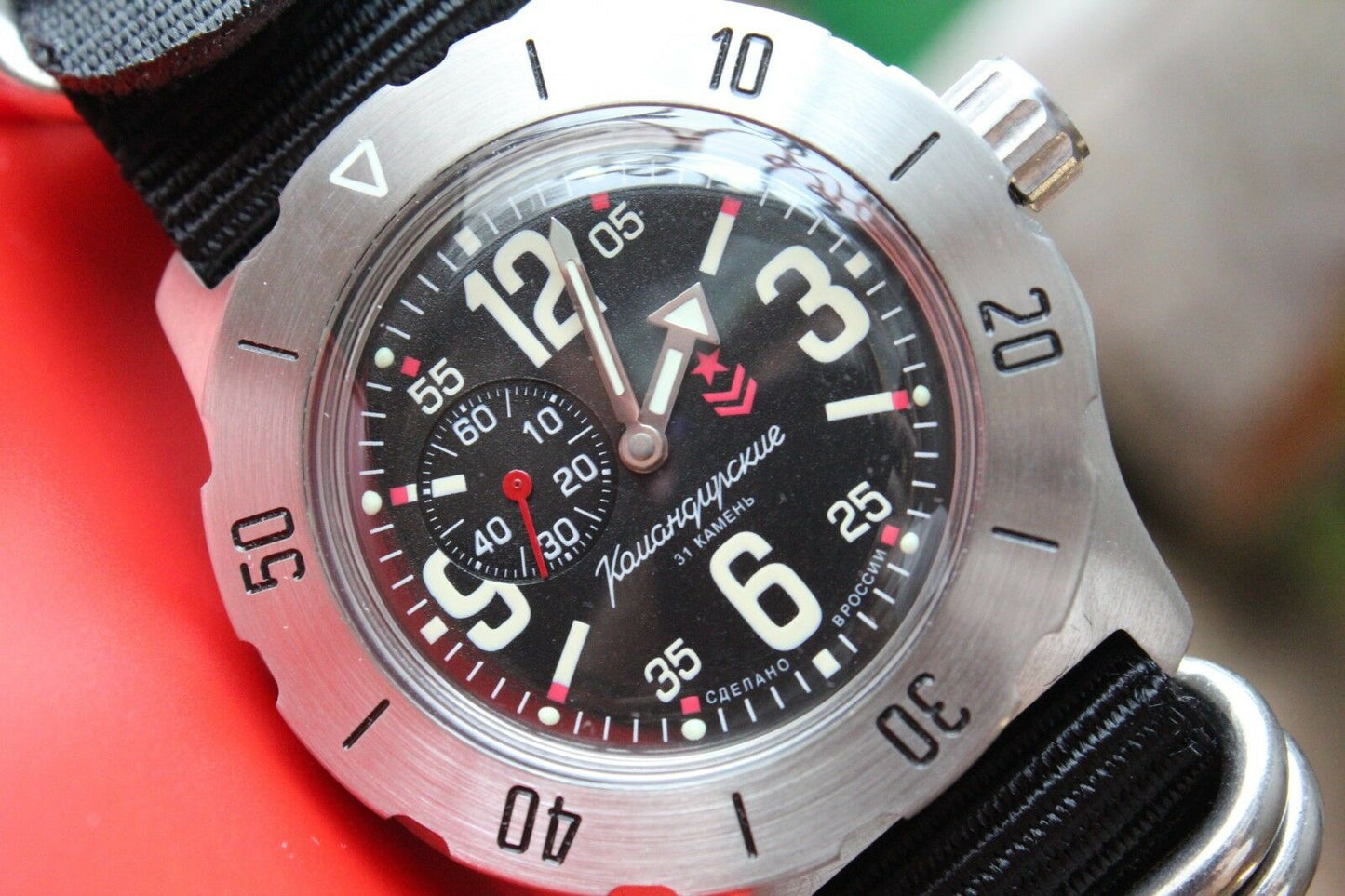 Vostok Komandirsky Mechanical Automatic Wrist Watch K-35 350748