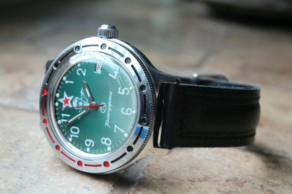 Vostok Komandirsky 921307 Automatic Mechanical Military Wrist Watch NEW