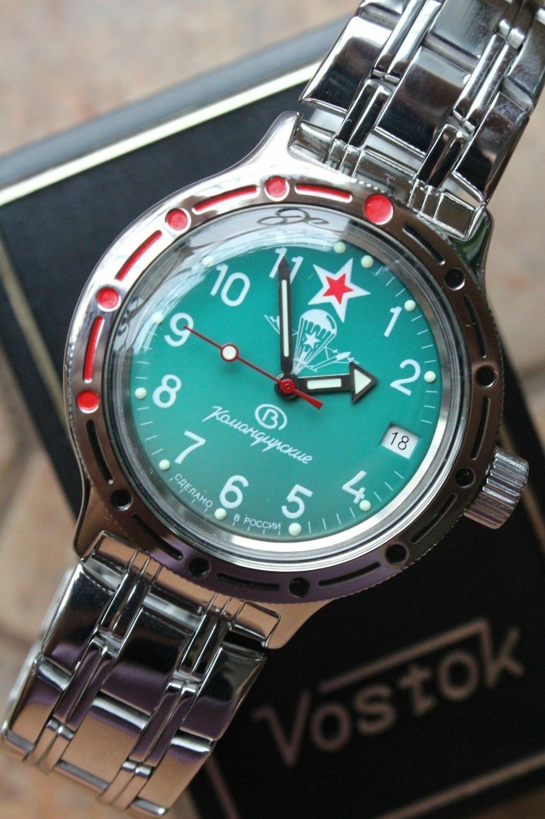Russian Mechanical Automatic Wrist Watch VOSTOK AMPHIBIAN DIVER 420307